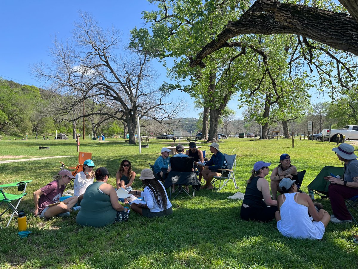 ⛺ We brought our 20 new Mentors together at Emma Long Metropolitan Park in late March for a full weekend of camping and program orientation. These Mentors are joining our 2031 Explorer teams, who begin the program this month -- two girls teams and one boys team!