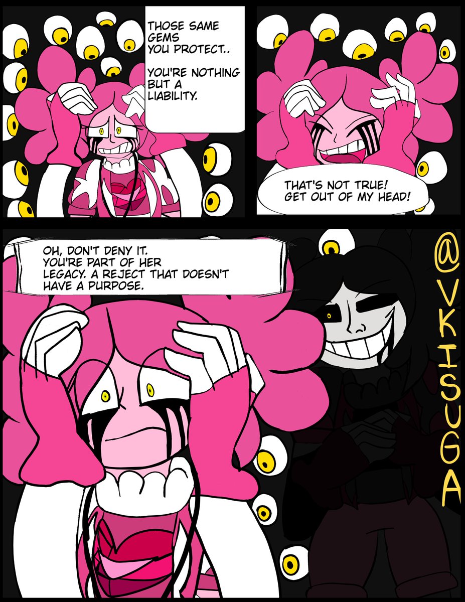 VKisuga's tweet photo. Legion drilling more of his words into Dottie's head
Dottie feels trapped and apprehensive 

#trollge #oc #spineloc https://t.co/CwMmLeOlju