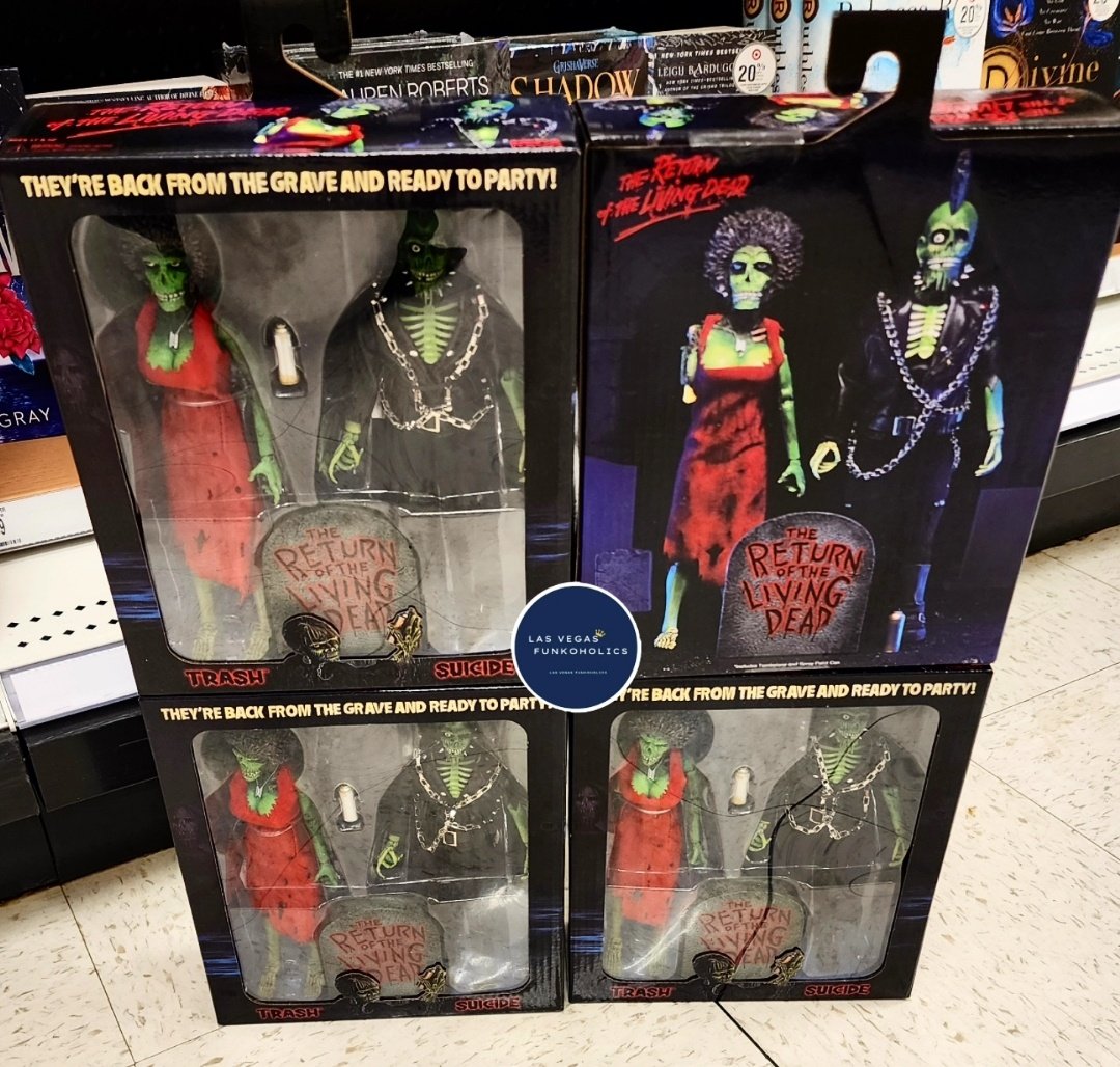 LVFunkoholics's tweet photo. Spotted at 🎯  Return of the Living Dead Trash &amp; Suicide 8-Inch Clothed Figure 2-Pack.  Hit The Follow!

More info.
https://t.co/3nnwP0rxny

#returnofthelivingdead #horror #neca #necatoys #fyp #targetstyle #targetrun #targetcollectibles #lasvegasfunkoholics https://t.co/B8hO4hQSIe