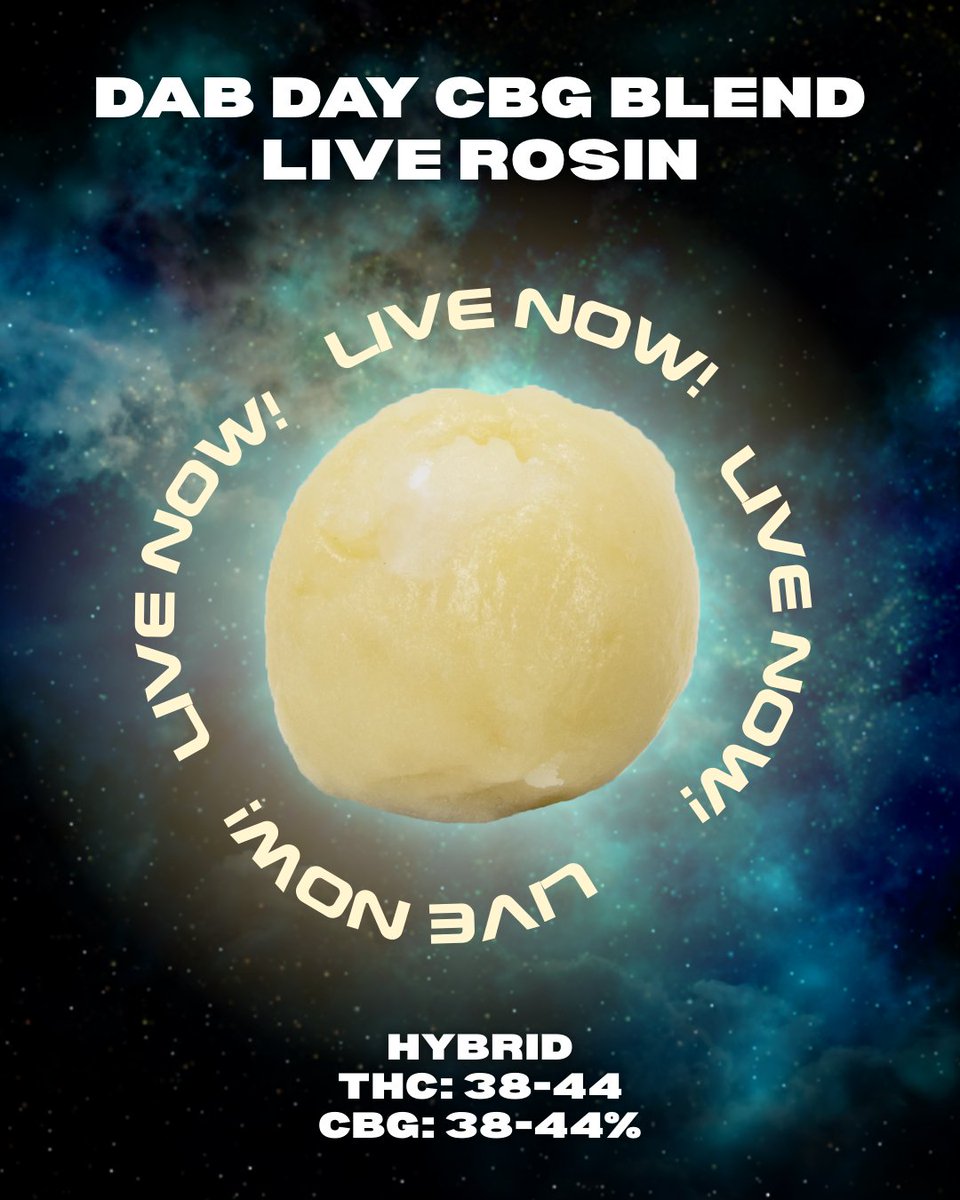 We teased it. You waited. Dab Day CBG Blend Live Rosin has landed in AGLC and OCS. ☄️⁠
.
.
.
.
#Astrolab #CannabisCommunity #420life #FYP