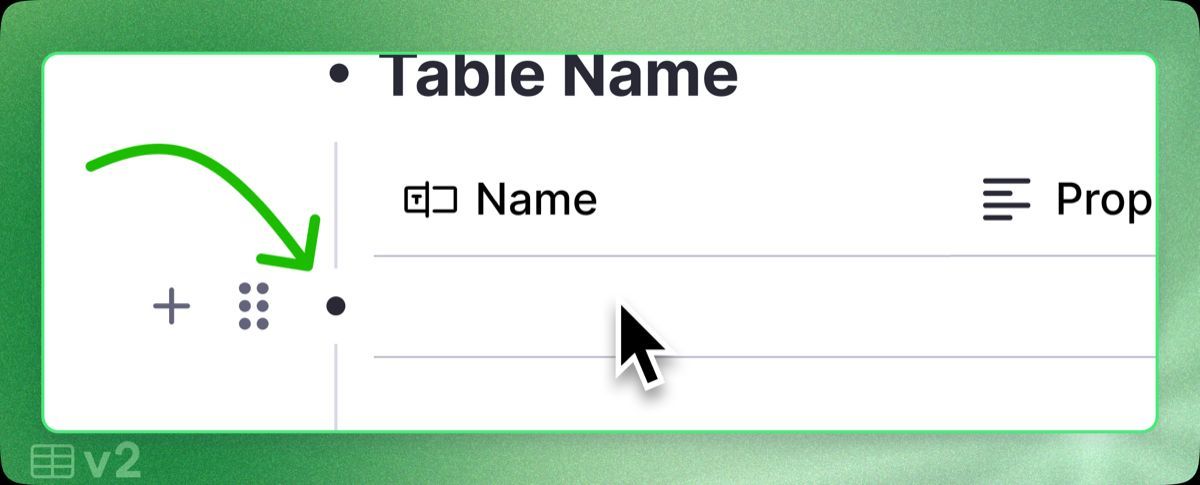 By default, table rows now have the standard “zoom in” bullet instead of the “Open” button. This keeps the “name” column cleaner on tables where you don’t frequently zoom in to individual rows.