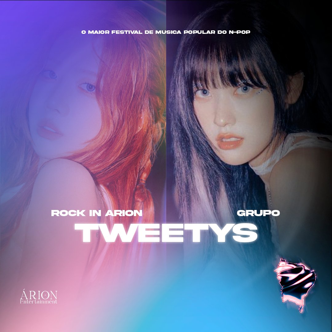 ⠀ ⠀ ⠀ 🔹 ÁRION ENTERTAINMENT

⠀ ⠀ ⠀  ⠀       THE FIRST FESTIVAL
⠀ ⠀ ⠀               [ROCK IN ÁRION]
⠀ ⠀ ⠀                LINEUP REVEAL 

⠀      ⠀  ARTISTA: <a href="/npoptweetys/">TWEETYs</a>

⠀   #ROCKINARION #WORLDFESTIVAL
#THEFIRSTFESTIVAL #CUNET #ARIONENT