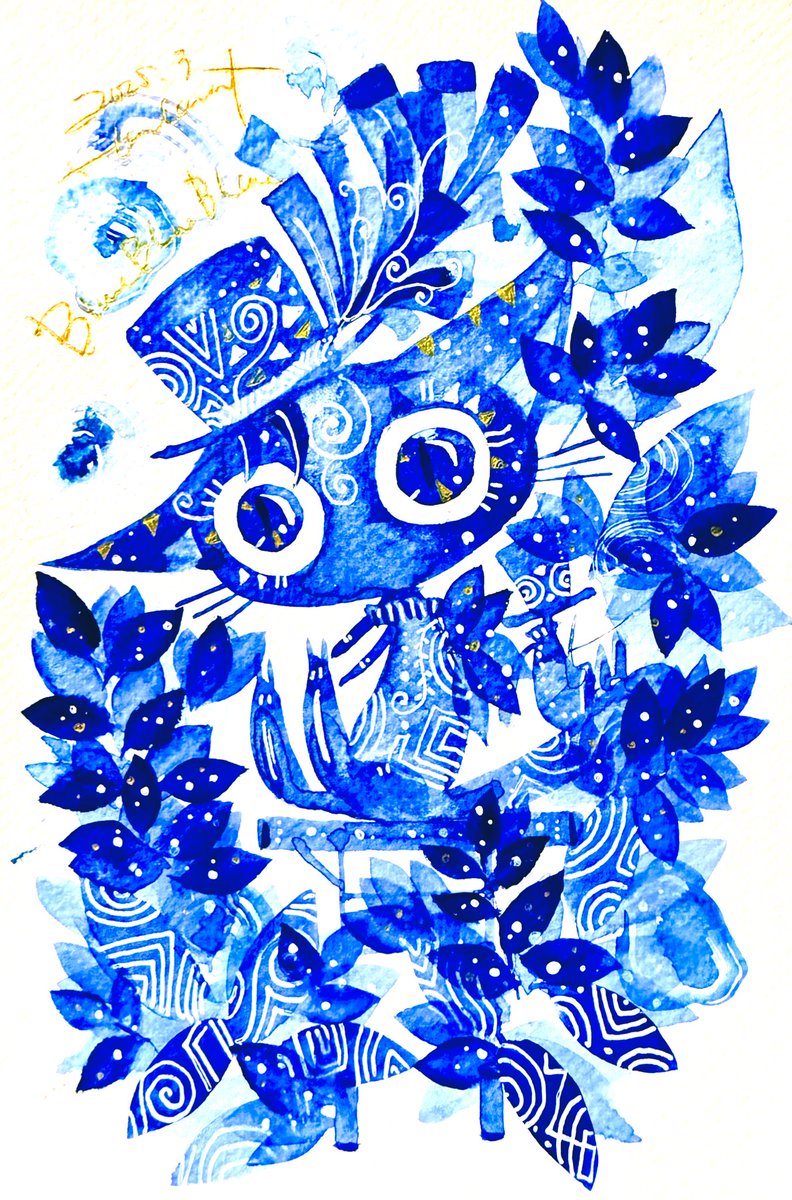「きみがいる夢を見た 」|ほんだ猫 (不思議風景と猫を描くぶるべり)のイラスト