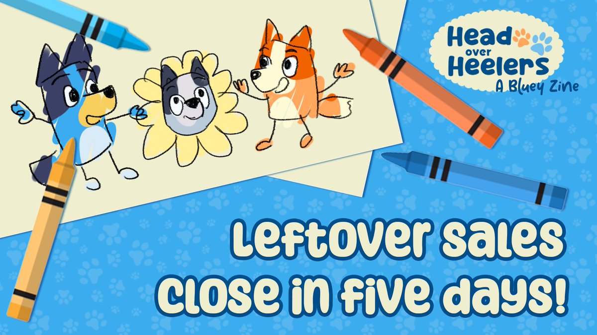 Head Over Heelers: A Bluey Zine tweet media