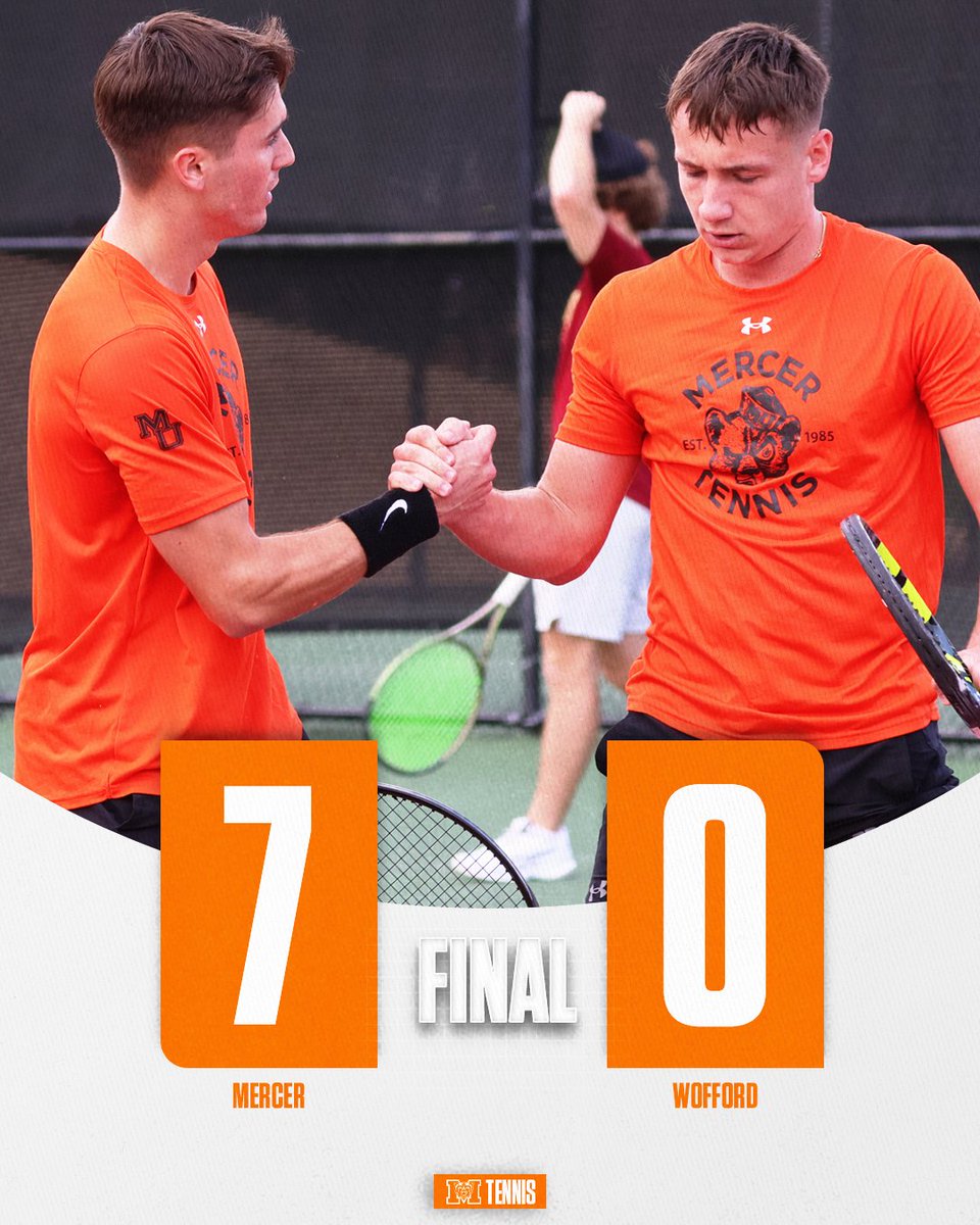 🎊Cue The Confetti!🎊

Mercer clinches at least a share of its first conference title in the 33-year history of the men's tennis program. 💪

MU will face Samford at home on Saturday for the outright crown.

#RoarTogether