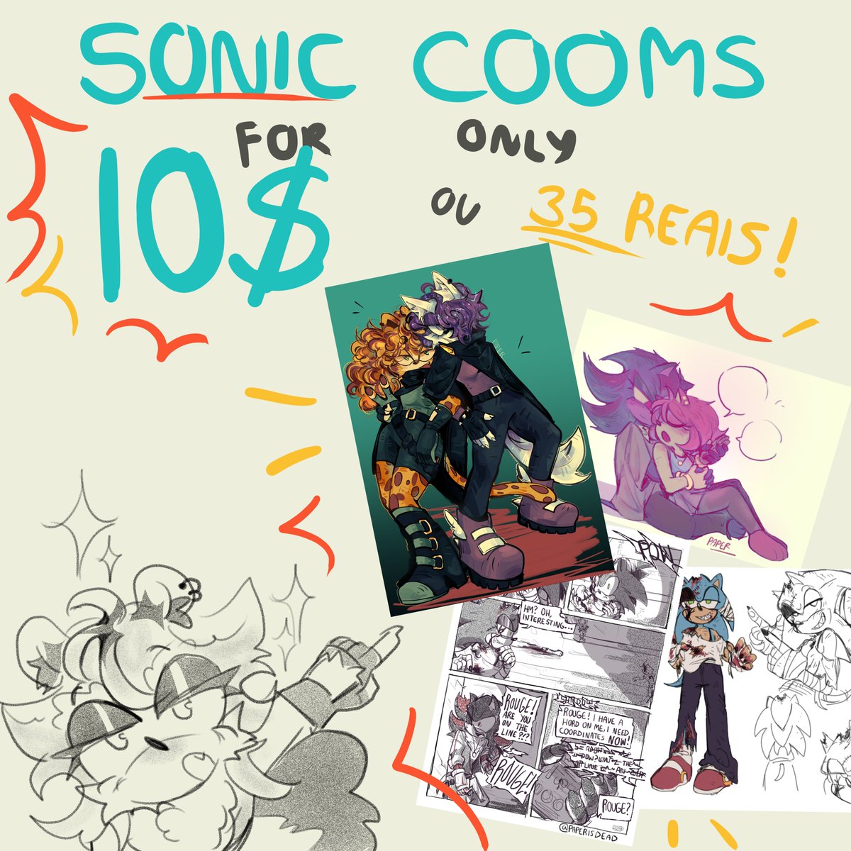 PaperIsMoved's tweet image. ATTENTION FRIENDS 🔥🔥🔥
SONIC C0MMS SLOTS OPEN !!!
and only for 💥💥10 DOLARS!💥💥
(Pros meus bros brasileiros, 35 reais!)

DM me to get your slot before it too late!!

Check out some examples!