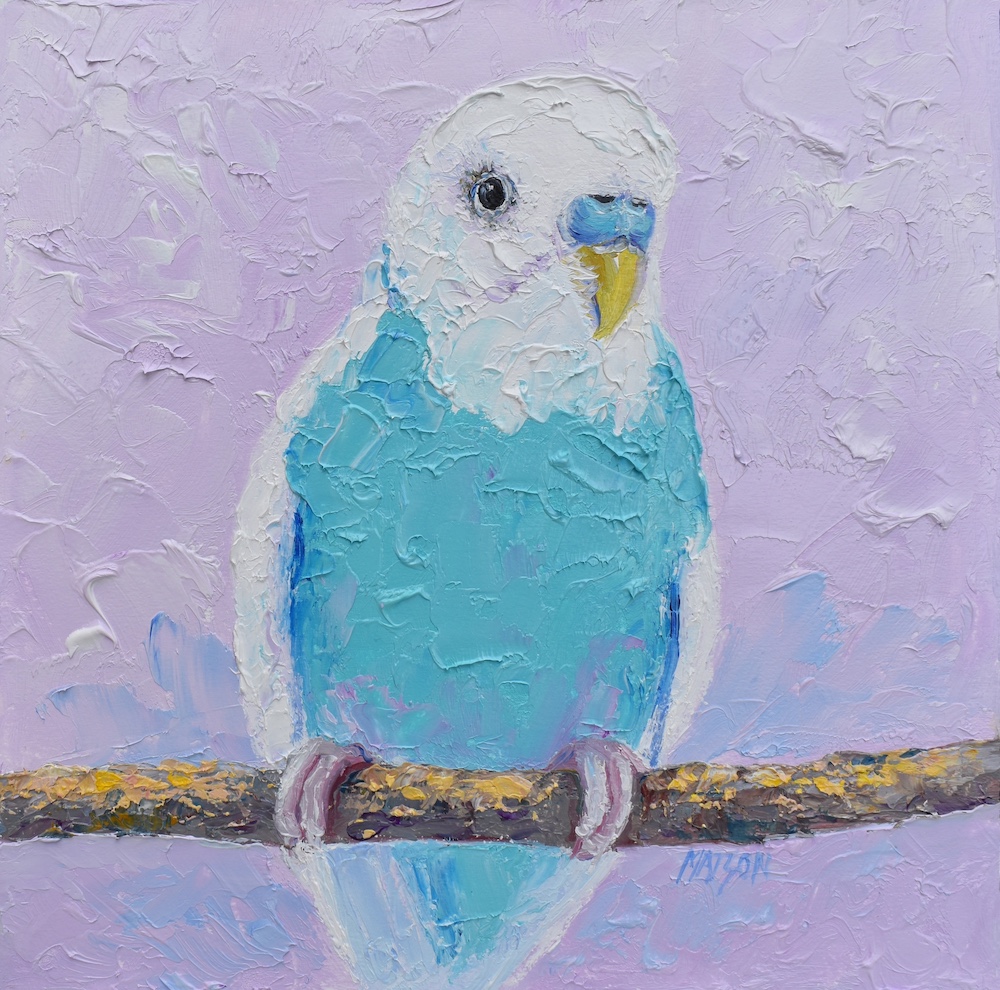 JanMatsonArt's tweet photo. Perched blue budgie π©΅π€π©΅
https://t.co/JVIs1yZouh
A textured oil painting of a turquoise blue and white budgerigar.
#budgie #BirdArt #artist #wildlife #painting #JanMatson #art https://t.co/9ufKapUQvk