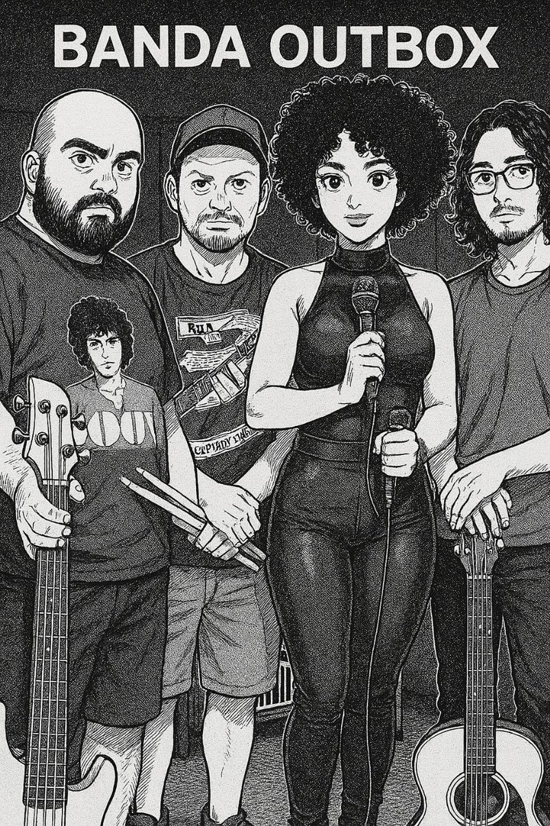 Eduardo_Leandro's tweet image. Banda Outbox
.
#bandaoutbox #outbox #Banda #band #grunge #grungeband #seattle #pearljam #ratm #rageagainstthemachine #silverchair #bush #stp #stonetemplepilots #nirvana #aliceinchains #blackandwhite #cartoon