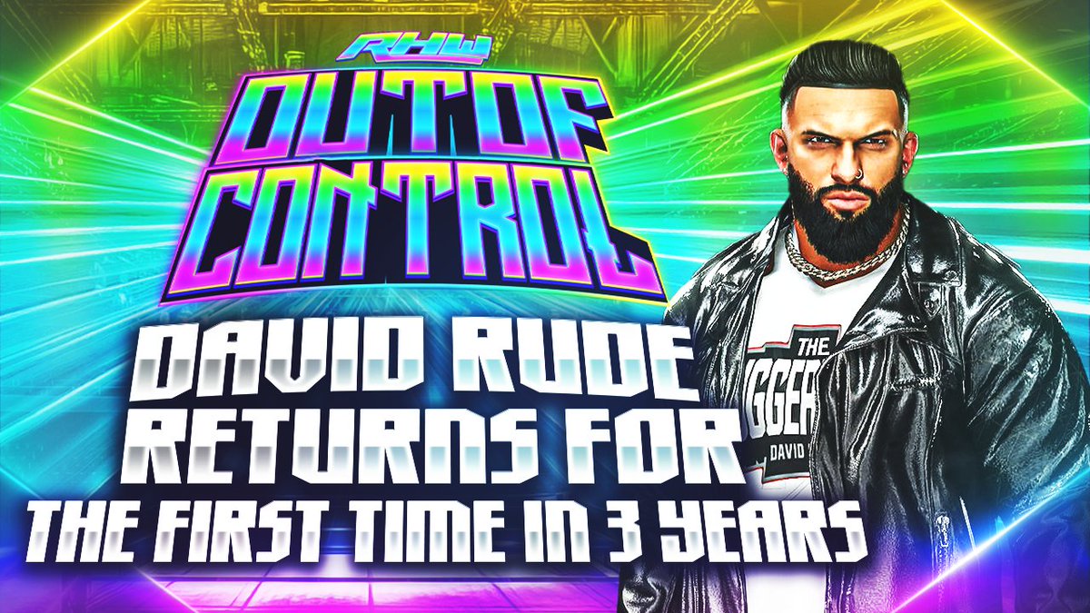 RHW_official's tweet photo. 🔥 @Juggernaut_Rude is BACK! After 3 years away, the former Tyger Style member David Rude RETURNS to RHW to speak directly to the RHW Universe! What does the legend have to say after his long absence? 👀

Don’t miss this monumental moment! 💥

👉 https://t.co/ZJwZ0RAuJw

#RHW #OutOfControl #DavidRude #Return #RHWUniverse #JuggernautRude #TygerStyle