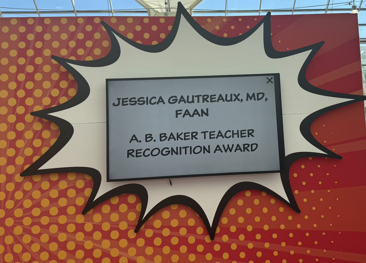Congratulations to Dr. Jessica Gautreaux on her teacher recognition award at AAN this week! We are so proud! 💚👏🏻🧠