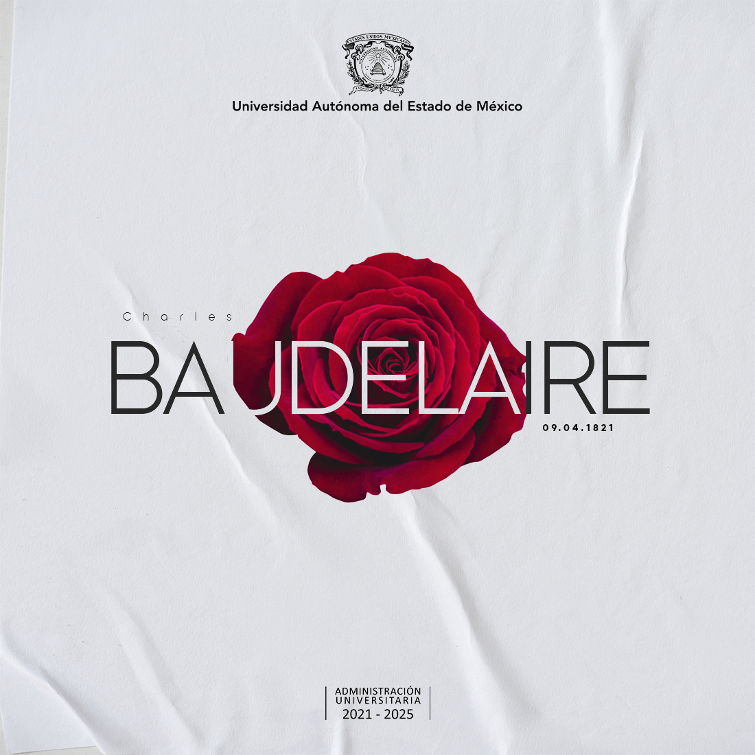 UAEM_MX's tweet photo. Recordamos al poeta francés Charles Baudelaire. Es considerado como uno de los máximos exponentes del simbolismo y el iniciador de la poesía moderna. Algunas de sus obras son "Las flores del mal" y "Los paraísos artificiales".

#SomosUAEMéx💚💛 https://t.co/ZeaCS7eWbV