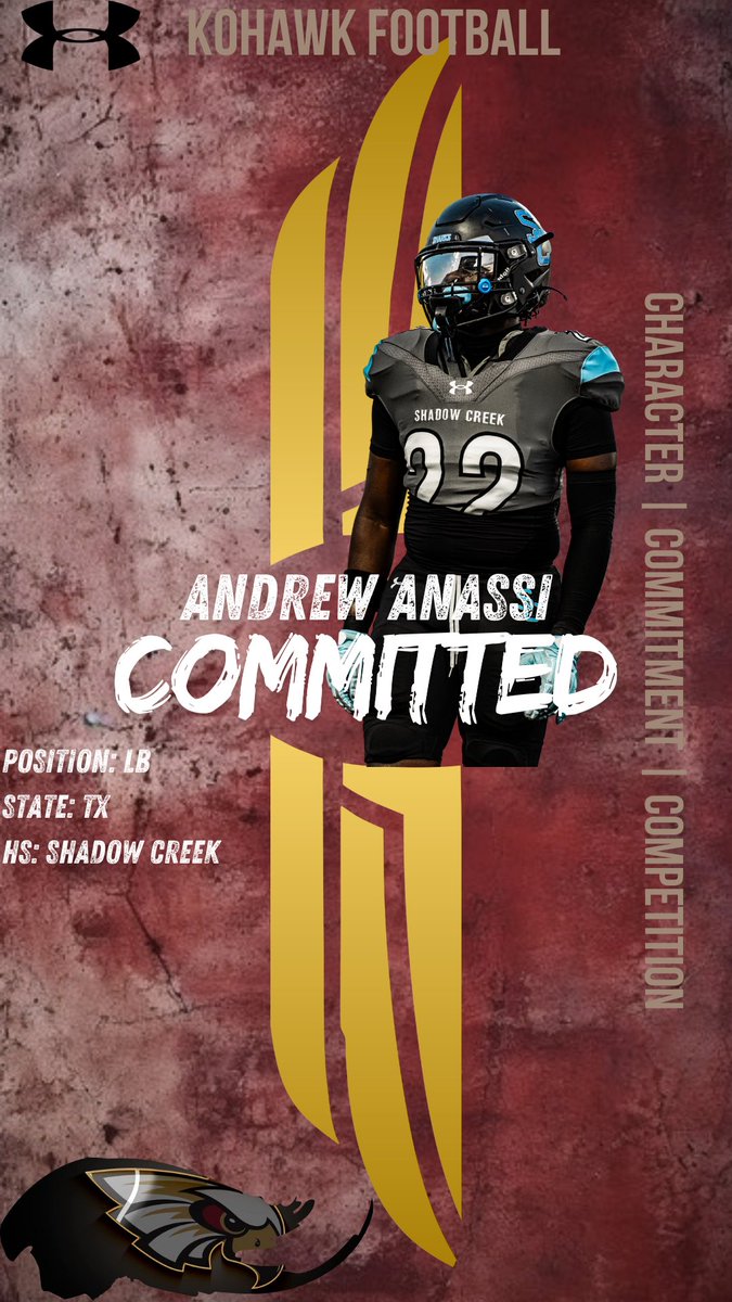 iamandrewanassi's tweet photo. After a great and welcoming visit I am Proud to say that I am 1000% COMMITTED‼️ Wouldn’t be possible without the man above and my unwavering support❤️
@CoachRmilly @StakerCOE #AGTG #kohawknation #XPK2WIN #committed https://t.co/776HRPMX8w