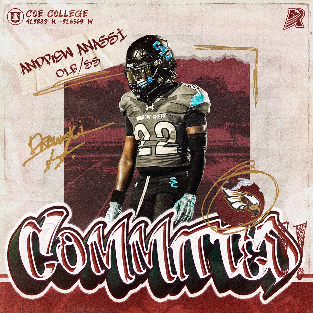 iamandrewanassi's tweet photo. After a great and welcoming visit I am Proud to say that I am 1000% COMMITTED‼️ Wouldn’t be possible without the man above and my unwavering support❤️
@CoachRmilly @StakerCOE #AGTG #kohawknation #XPK2WIN #committed https://t.co/776HRPMX8w