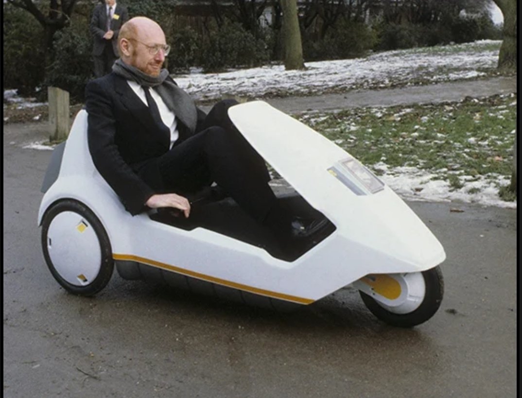 welshhighlandrr's tweet photo. @SundaeDivine I'm old enough to remember the Sinclair 5. The electric car in the UK 1985. It was a big deal. https://t.co/q78S7AwWuS