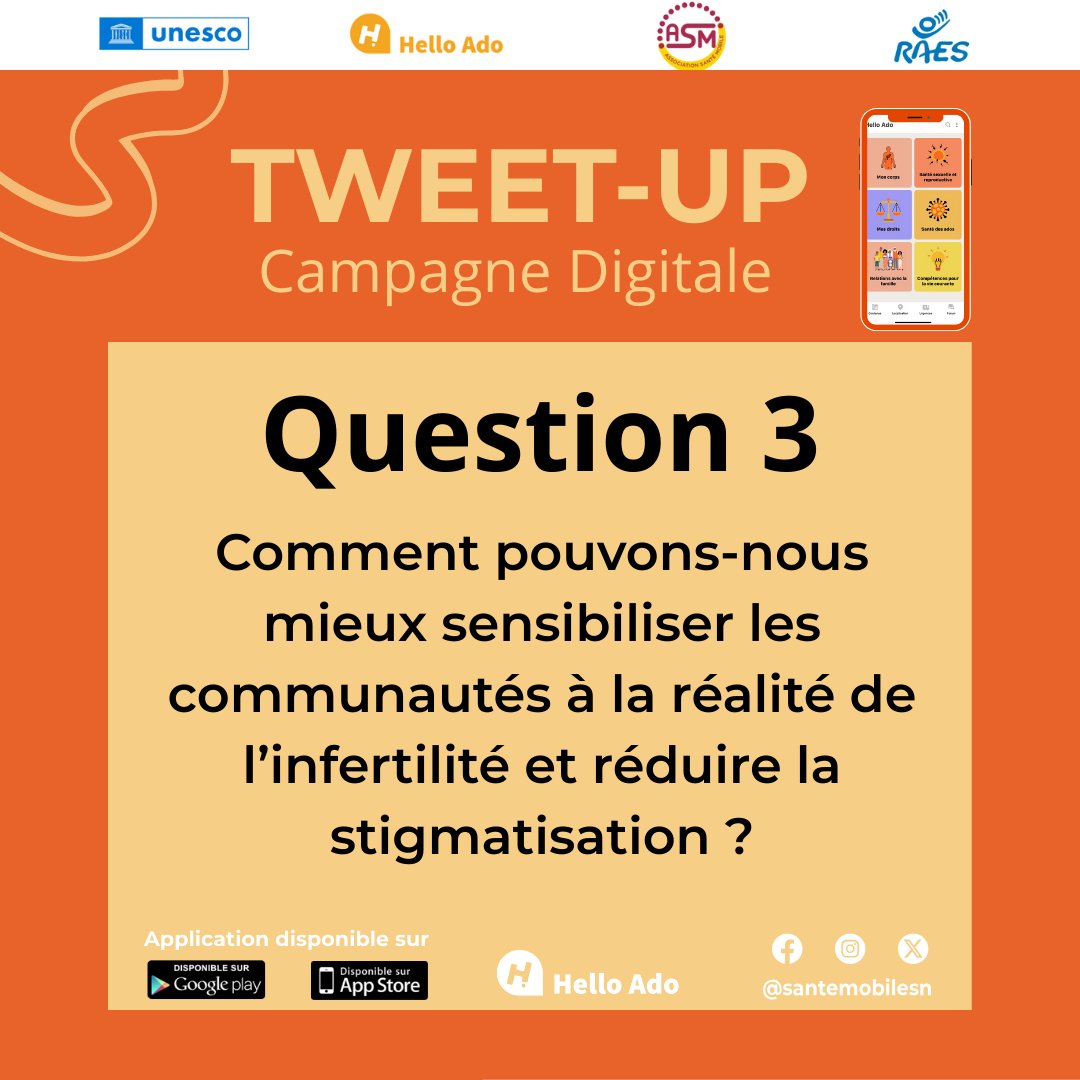 santemobilesn's tweet image. x3 Comment pouvons-nous mieux sensibiliser les communautés à la réalité de l’infertilité et réduire la stigmatisation ?
#stigmatisation #infertilite