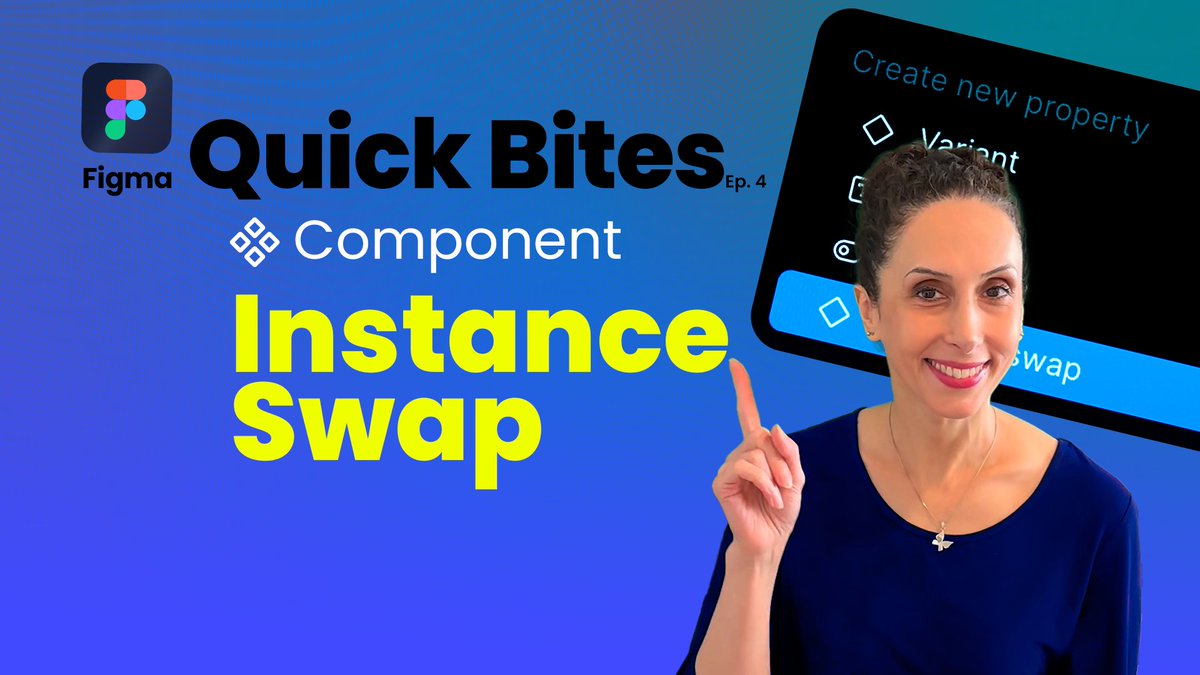 YaldaAnsari's tweet image. My new video is on YouTube now!
It’s about instance swapping in Figma—great for beginners.
Check it out (link in the comments)
#FigmaTutorial