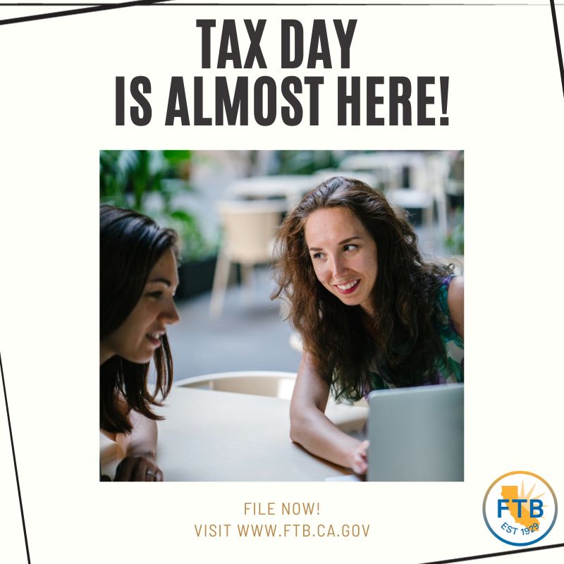 Last-minute tax tips: What you need to know for April 15 tax deadline | ftb.ca.gov/about-ftb/news…