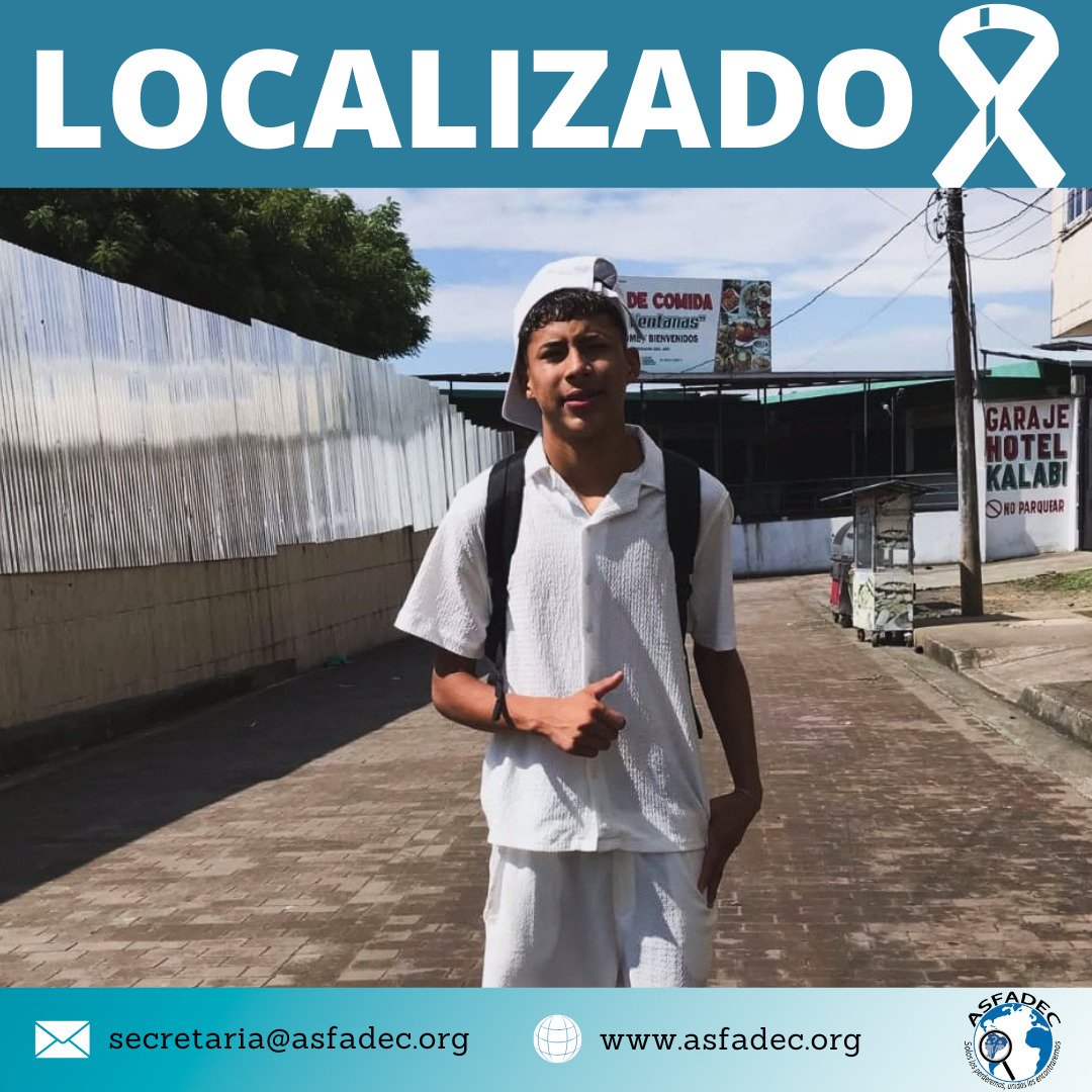 AsfadecEc's tweet image. #Localizado | 💔Snayder Marcillo Alava fue localizado sin vida, así nos confirmaron, este 8 de abril de 2025, sus familiares. Envíamos un abrazo fraterno a sus familiares y seres queridos ante esta pérdida irreparable.🫂

🗣️Exigimos verdad y justicia.