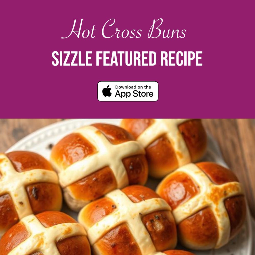 The_Sizzle_App's tweet photo. Classic Hot Cross Buns
Savour these fluffy, aromatic hot cross buns, a blend of sweet dough, plump dried fruits, and a zesty icing cross, perfect for sharing festive moments with loved ones.
Get the recipe at: https://t.co/LV1eEm4FIj

#HotCrossBuns #Baking #EasterBaking #Recipe #FestiveFood #Homemade #BakingInspiration