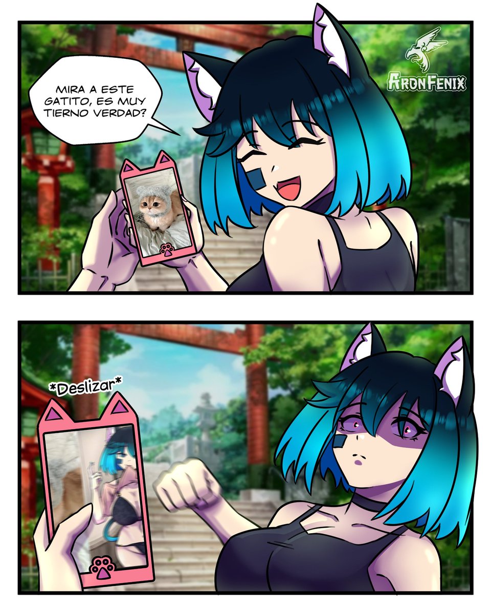 ✨Solo tenias que mirar el gatito 👊😾✨
 #meme #OC