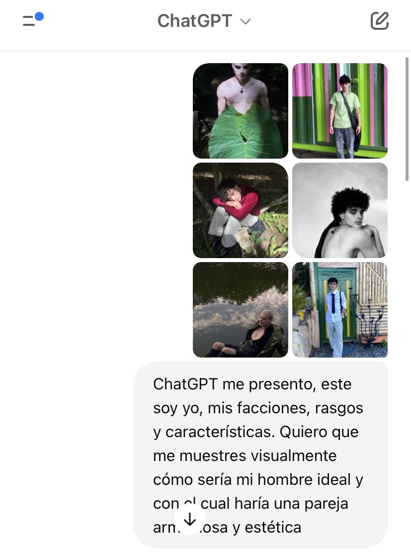 worldbymaxi's tweet photo. deben hacerlooo gente 

le pedí a ChatGPT que hiciera a mi hombre ideal en base a mis rasgos y estética pero de una manera opuesta y goddd, ameé, sé que existes hombre precioso, i will find u in mi life path 🤞🏼
.
.
#ChatGPT #idealman #creator #ia #viral #hombreideal #love https://t.co/noS3OMD4Wo