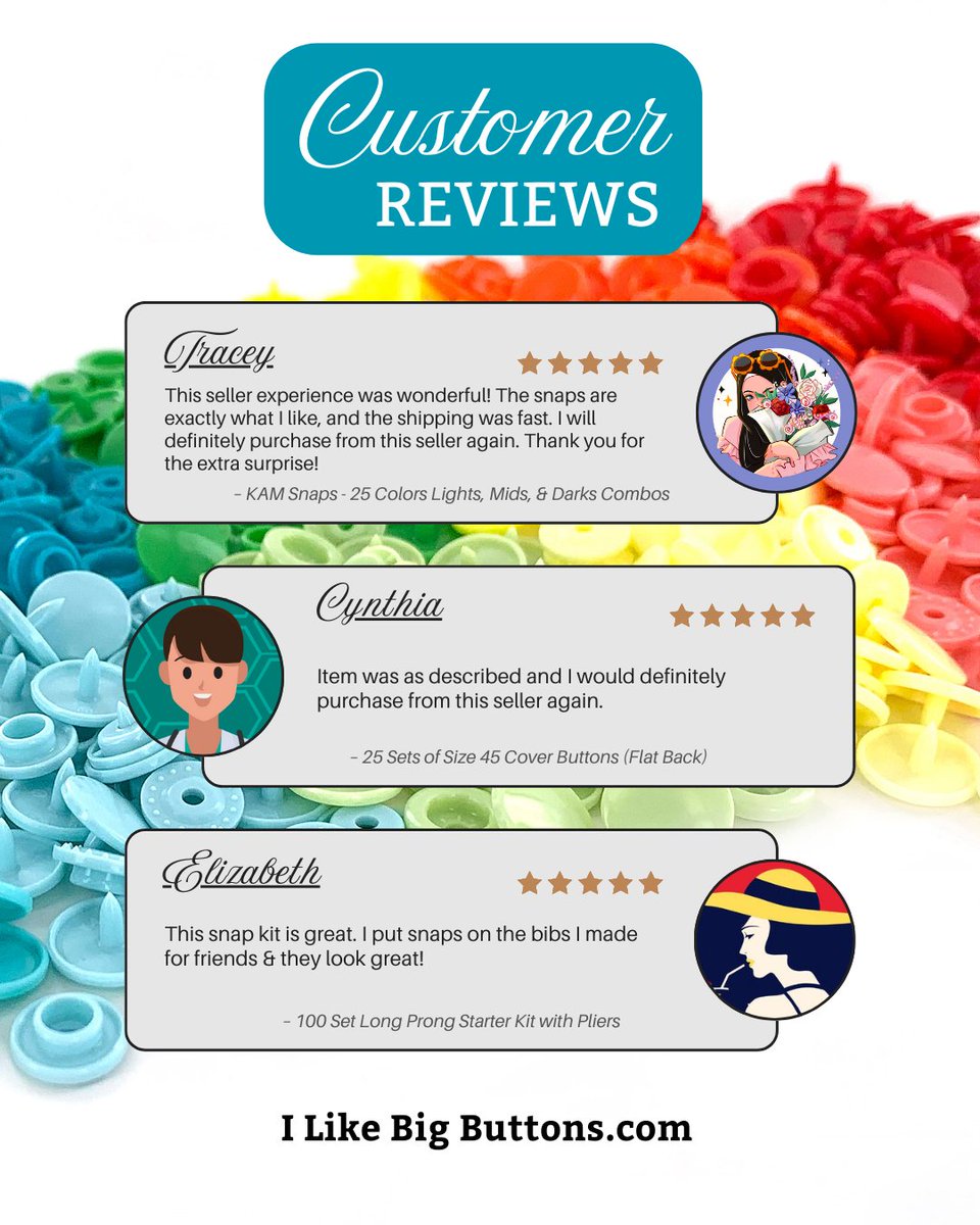 ilovebigbuttons's tweet image. Happy Customer Reviews! 💕

ilikebigbuttons.com

#KAMSnapsCrafts #DIYCoverButtonKits #KeyFobHardware #CoverButtons #FabricCoverButtons #KAMsnapstarterkits #longprongsnaps #ilikebigbuttons #CraftingCommunity #customerreview #customerlove