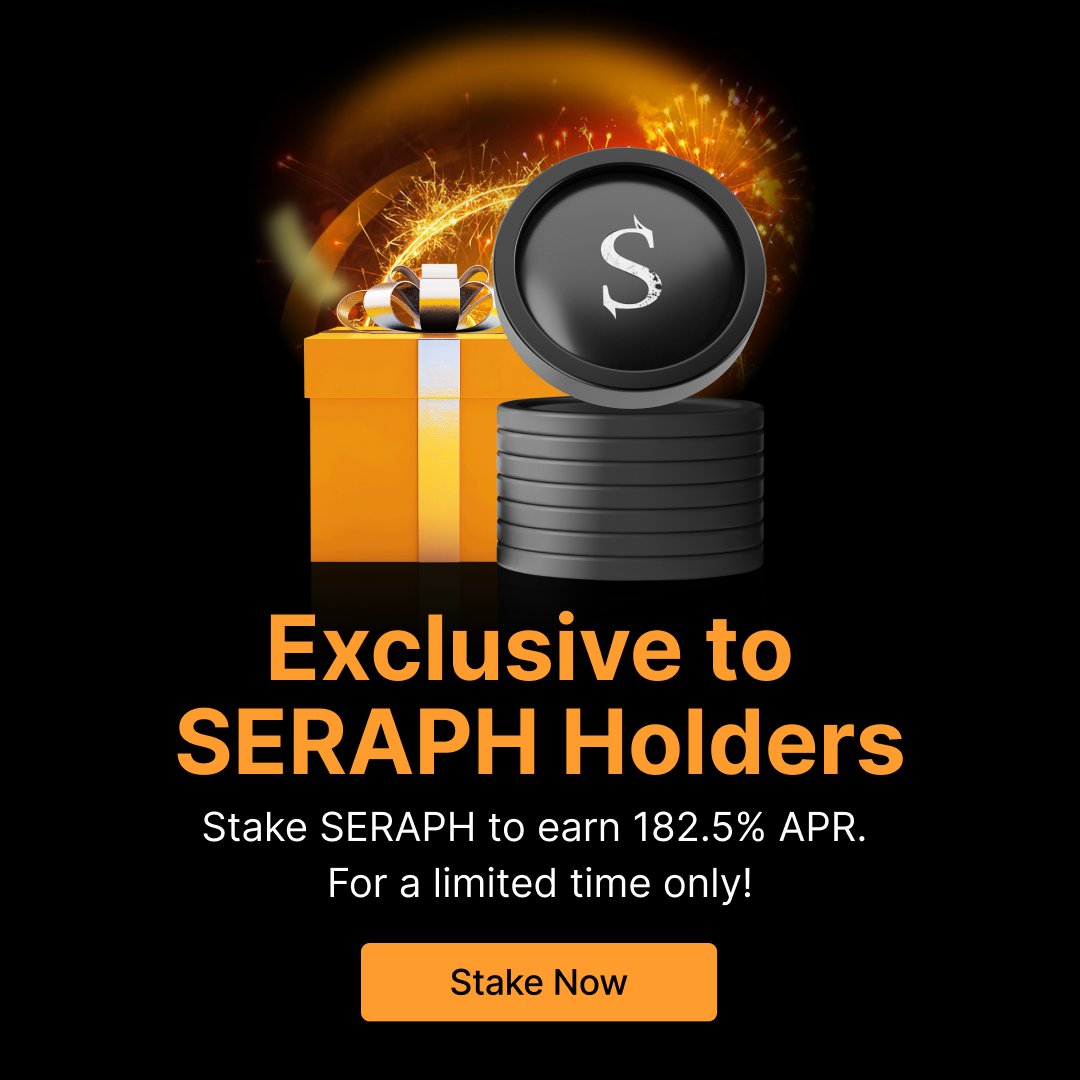 💰 Got SERAPH? Make it work for you! 

Stake, save &amp; earn up to 182.5% APR with SERAPH on Bybit Earn. 

🔗 Stake now: i.bybit.com/7ZUnabC