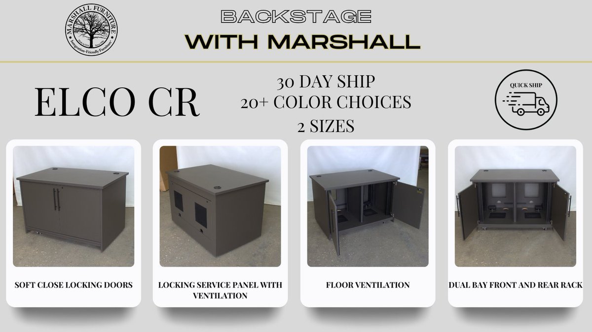 mfiinc's tweet image. Another ELCO CR is ready for shipment!  With fast delivery, various interior configurations, two sizes, and more than 20 colors to choose from, we have options to fit your needs. Make your space #AV-ready with the ELCO CR!
#avtweeps#av#technology#proav #conferenceroom#highered