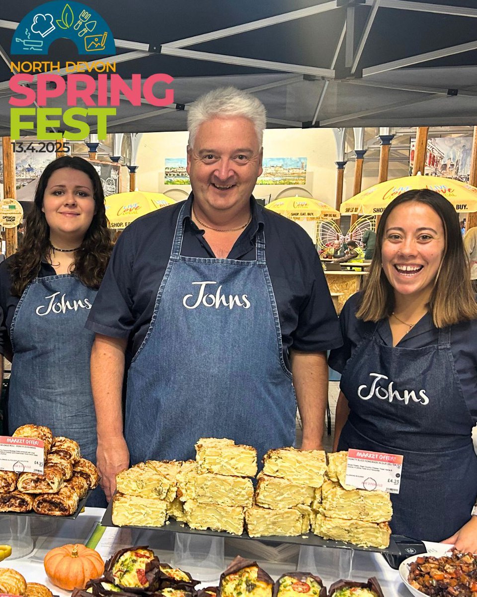 Lauren, Georgia &amp; Anthony are back on the road, bringing Johns Deli to YOU!

🎉 Join us at the very first North Devon SPRINGfest
📍 Barnstaple Pannier Market
🗓 Sunday 13 April | ⏰ from 10am

Smack in the middle of the Easter hols,  it’s the perfect day out for the whole family!