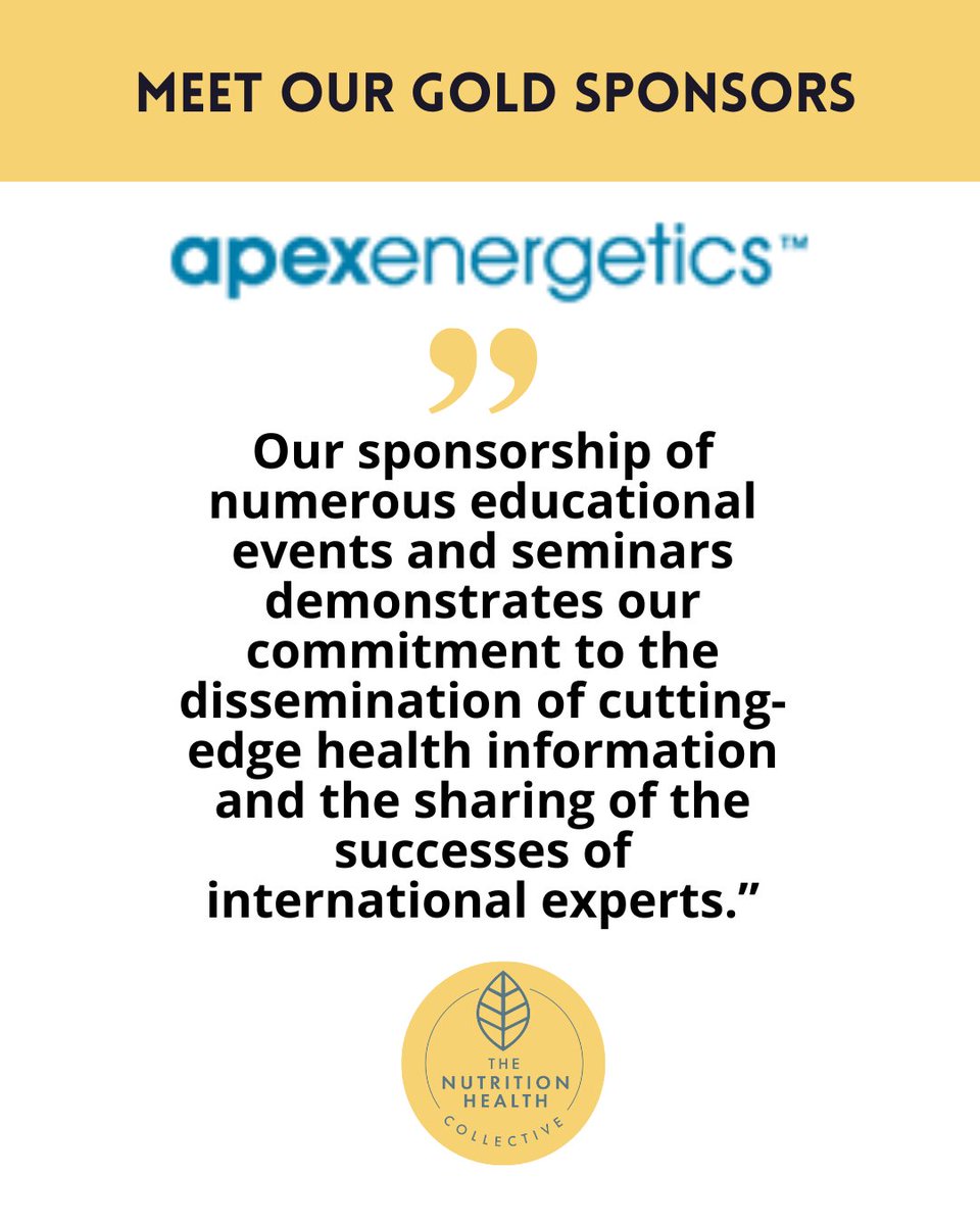𝗔𝗽𝗲𝘅 𝗘𝗻𝗲𝗿𝗴𝗲𝘁𝗶𝗰𝘀 – leaders in clinical nutrition, diagnostics, and functional medicine education. Known for their research-backed supplements and innovative lab testing, See them at …olicmastery.nutritioncollective.co.uk!
