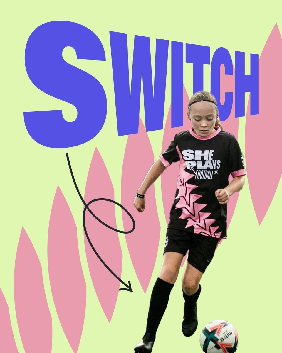S_P_Football's tweet photo. ⚡️ Switch it up! ⚡️ 
Keep the play dynamic and keep the opposition guessing by moving the ball to the opposite side, creating space and new opportunities. 

YOUR GAME. YOUR FUTURE. OUR MISSION!

#footballtactics #switchtheplay #teamwork #playwithconfidence #sheplaysfootball https://t.co/ZPJUCDqzUs