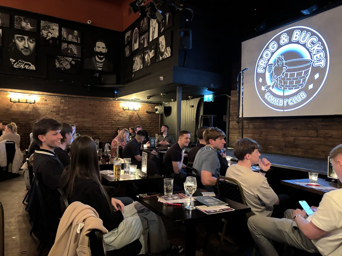 Jean Mills (@jeaniefm) on Twitter photo It’s filling up nicely here <a href="/frogandbucket/">Frog and Bucket MCR</a> for the <a href="/4EVERManchester/">Forever Manchester</a> Forever Funny Comedy Night.
Big thanks to <a href="/Zuto/">Zuto</a> for sponsoring. It’s filling up nicely here <a href="/frogandbucket/">Frog and Bucket MCR</a> for the <a href="/4EVERManchester/">Forever Manchester</a> Forever Funny Comedy Night.
Big thanks to <a href="/Zuto/">Zuto</a> for sponsoring.