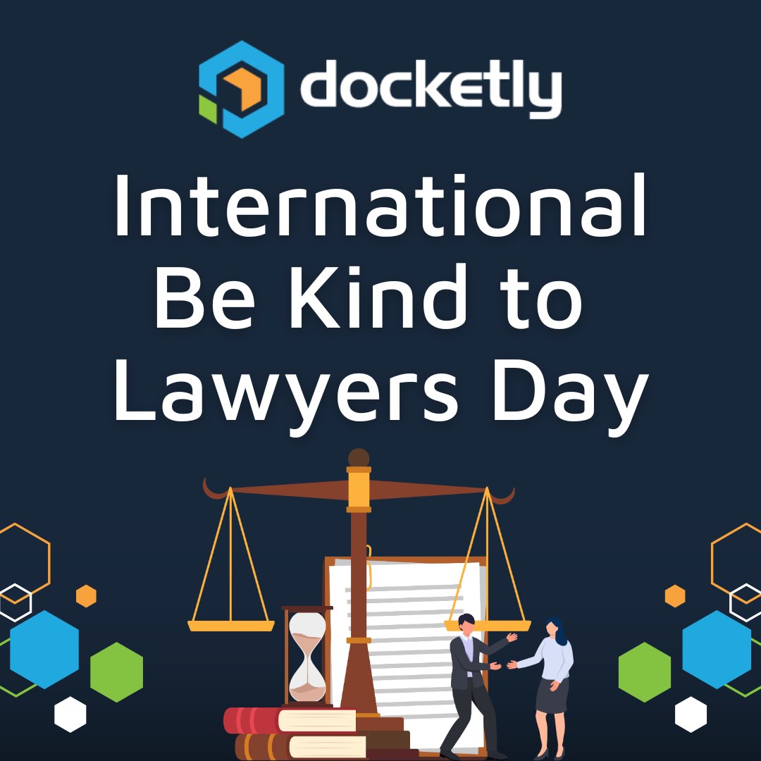 docketly's tweet image. 🎉 It's International Be Kind to Lawyers Day—and we’re here for it. To every lawyer out there juggling deadlines, deciphering legal codes, advocating for clients, and staying cool under pressure: thank you. 
 
#InternationalBeKindtoLawyersDay #Lawyers #ThankYou
