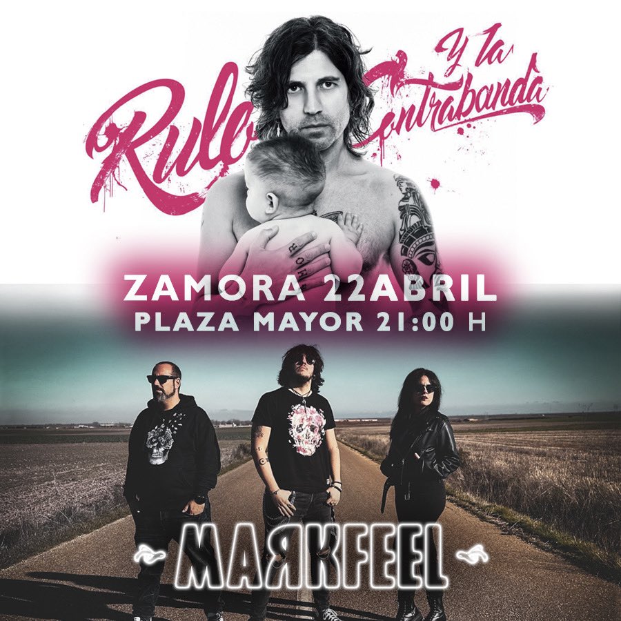 torredemarkfeel's tweet photo. ❤️🔥 ¡¡QUE RULE, FAMILIA!! Nos vemos el 22 en la Pza. Mayor de nuestra #Zamora en este pedazo de evento con @ruloylacontrabanda_oficial para celebrar el día de la Comunidad 🤟🏼 Salud y R’n’R 🩶 #rock #rulo #rylc #markfeel #concierto #gira https://t.co/bwvodDOvF3
