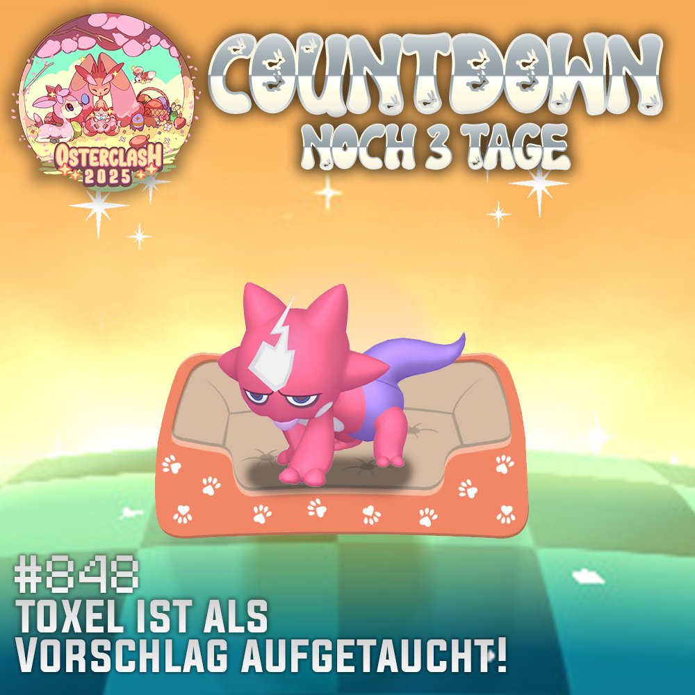 shinydust_ger's tweet photo. Der Countdown für den Osterclash 2025 geht in die nächste Runde!

Nur noch 3 Tage und dann kann das brüten wieder losgehen!
Heute haben wir eine Empfehlung aus der 8. Generation: https://t.co/6Yggd4sfSZ