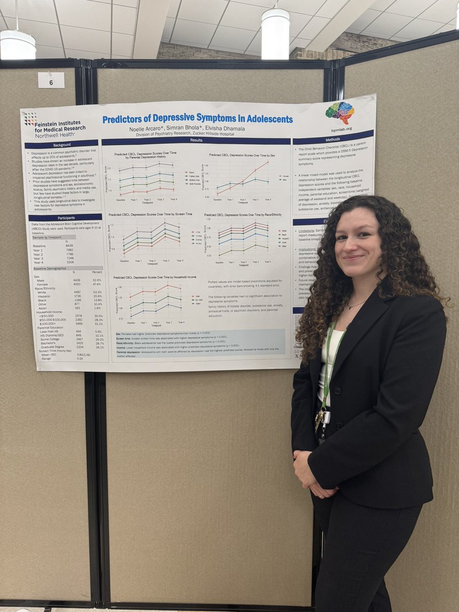 Noelle Arcaro (@noellearcaro) on Twitter photo Excited to present our work on behavioral and demographic factors associated with depressive symptoms in adolescents at the New York City Epidemiology Forum today with <a href="/sim_bhola/">Simran Bhola</a>. Huge thanks to <a href="/elvisha9/">Elvisha Dhamala</a> for her incredible mentorship! Excited to present our work on behavioral and demographic factors associated with depressive symptoms in adolescents at the New York City Epidemiology Forum today with <a href="/sim_bhola/">Simran Bhola</a>. Huge thanks to <a href="/elvisha9/">Elvisha Dhamala</a> for her incredible mentorship!