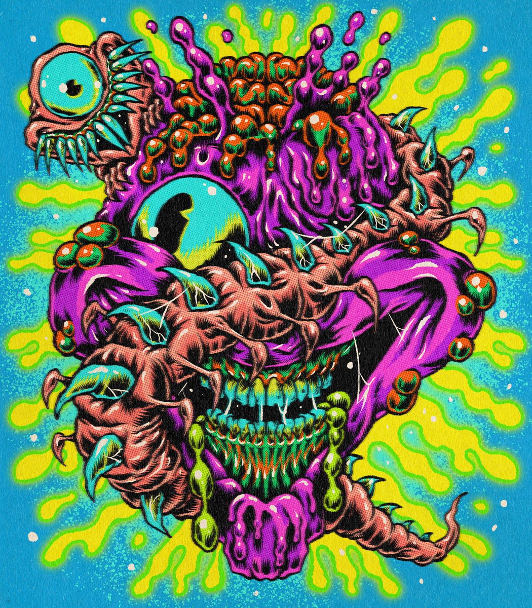 brandonlepine's tweet image. another year, another #PortfolioDay 

i’m brandon aka kinjiro; a freelance illustrator/animator that likes to create weird, vibrant monstrosities.

with an ever growing client list featuring the likes of danny gonzalez, drew gooden, supermega and many more!

let’s work together!