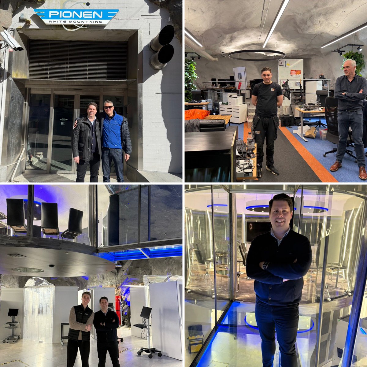 Idag besökte jag <a href="/BahnhofAB/">Operatören Bahnhof</a> världskända serverhall Pionen tillsammans med <a href="/montrose_io/">Montrose</a> kunder 🤓👌🏼 Stort tack <a href="/JonKarlung/">Jon Karlung</a> för ett fantastiskt trevligt besök! 🍻 Jon drog sig till minnes när en 2 mbit lina kostade över 20k/mån 😱 Nu är Sverige fibrerat och omvärlden hägrar!