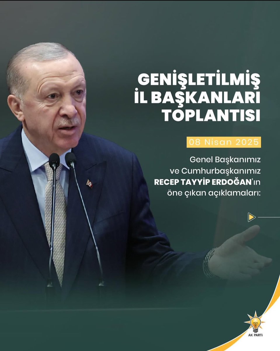 KRCalparslan's tweet photo. Genel Başkanımız ve Cumhurbaşkanımız Sayın Recep Tayyip Erdoğan’ın Genişletilmiş İl Başkanları Toplantımızdan öne çıkan açıklamaları.

@RTErdogan 
@Akparti https://t.co/KK6ul23A0S