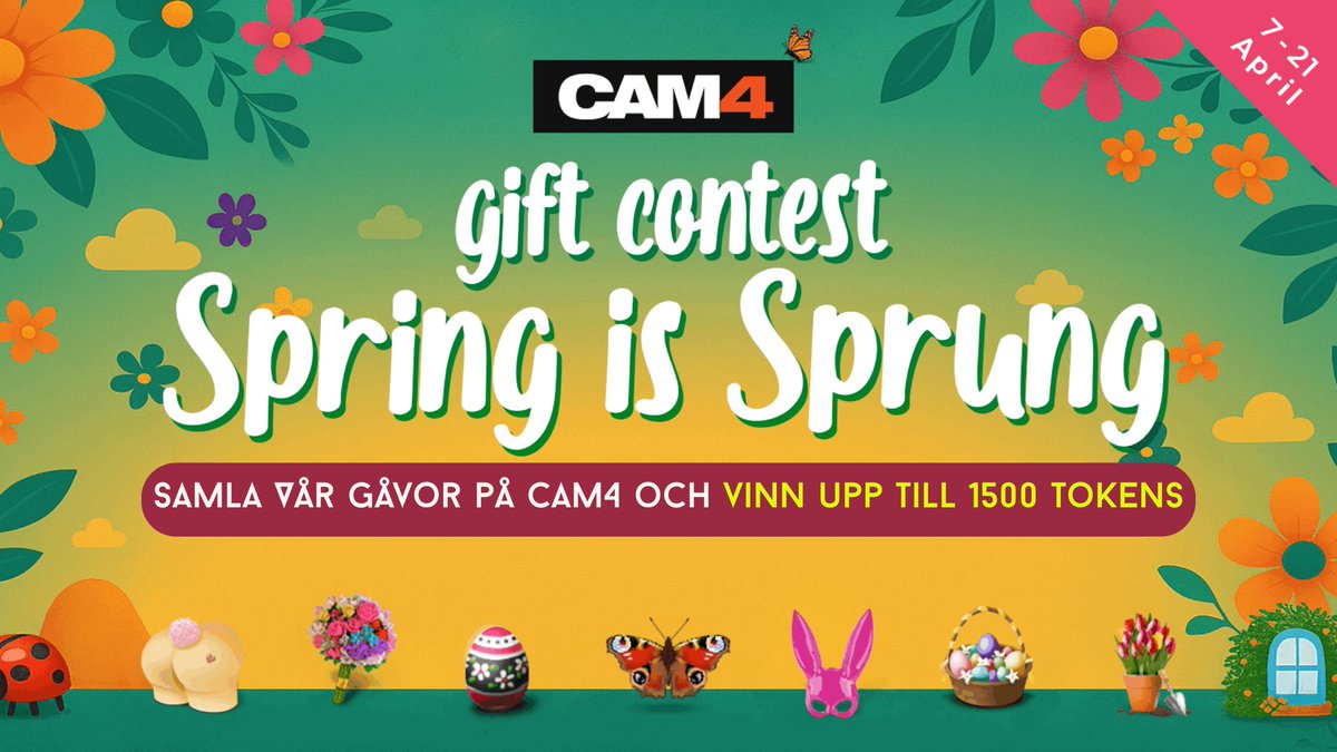 Cam4_SE's tweet photo. En Svala Gör Ingen Vår, Men CAM4 Sverige Gåvo-Tävling Markerar Starten På Den Söta Säsongen Med Fantastiska Priser Att Vinna!

Läs mer här #CAM4🔸https://t.co/ZtuqgvBhla https://t.co/mkolPgAv8J