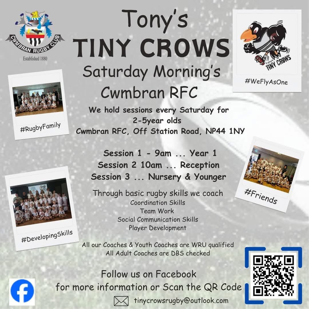 NantCelynY2's tweet photo. We absolutely loved our session with coach Gareth and coach Rob today from @cwmbranrfc tiny crows. Teaching us tag rugby with lots of fun and challenging games. If any of our children want details to go along and join a team here are the contact details on the posters attached. https://t.co/91igrlx88U