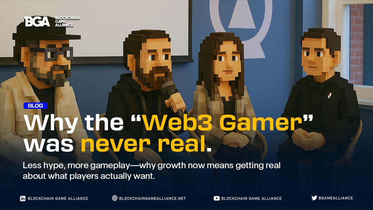 Gamers are gamers. The “Web3 gamer” was a myth. 🎮

At #GDC2025, <a href="/Wanderers/">Wanderers</a>, <a href="/Salvay_io/">Salvay</a>, <a href="/Lussaio/">Lussa</a> &amp; <a href="/Snag_Solutions/">Snag</a> shared what really drives growth:
Real players, smarter UA &amp; fun-first design.

Gamers want good games—not just tokens.

Read more. 📰
blockchaingamealliance.net/web3-gaming-sm…