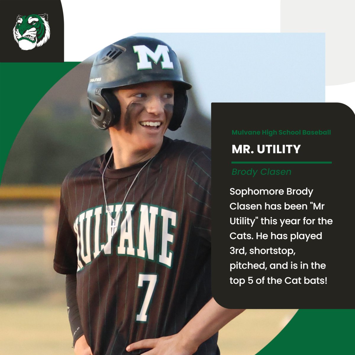⚾ Brody Clasen 👀 "Mr. Utility". Keep up the good work Brody!! 💪 <a href="/MulvaneBasebal1/">Mulvane Baseball</a>
