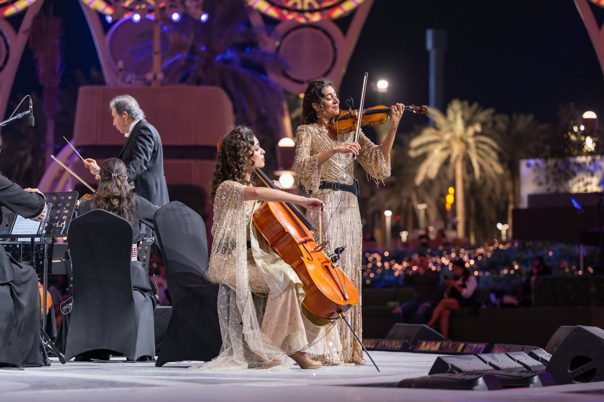 The Ayoub Sisters (@theayoubsisters) on Twitter photo Under the magical dome of Al Wasl Plaza with <a href="/FirdausOrch/">Firdaus Orchestra</a> and Maestro Harout Fazlian in <a href="/expocitydubai/">Expo City Dubai</a> ✨
👗 <a href="/jennypackham/">Jenny Packham</a> Under the magical dome of Al Wasl Plaza with <a href="/FirdausOrch/">Firdaus Orchestra</a> and Maestro Harout Fazlian in <a href="/expocitydubai/">Expo City Dubai</a> ✨
👗 <a href="/jennypackham/">Jenny Packham</a>