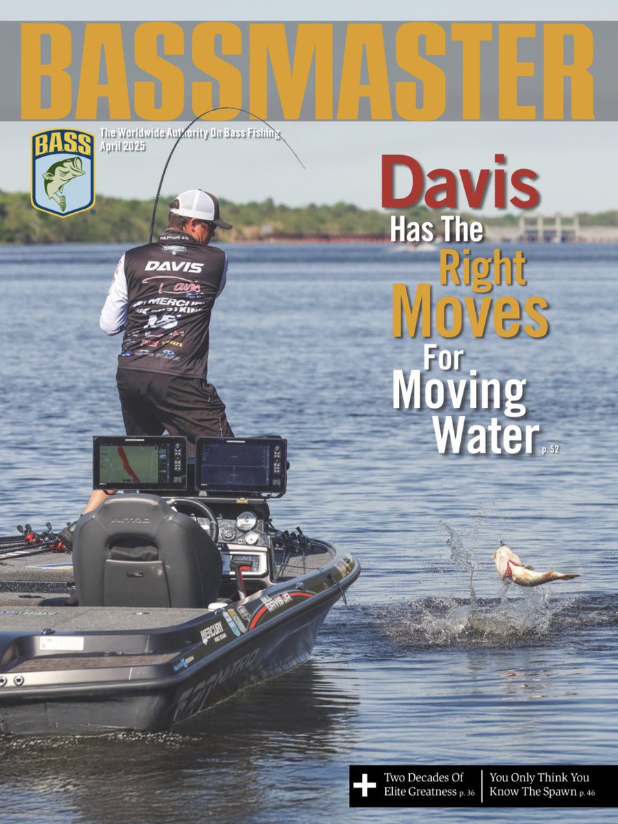 bassmaster's tweet photo. Alabama 🔨 Will Davis Jr is the cover star for the April edition of Bassmaster Magazine! Have you picked up a copy? 

📸 Seigo Saito 
#bass #bassmaster #bassmastermagazine https://t.co/GLkOH3CgB9