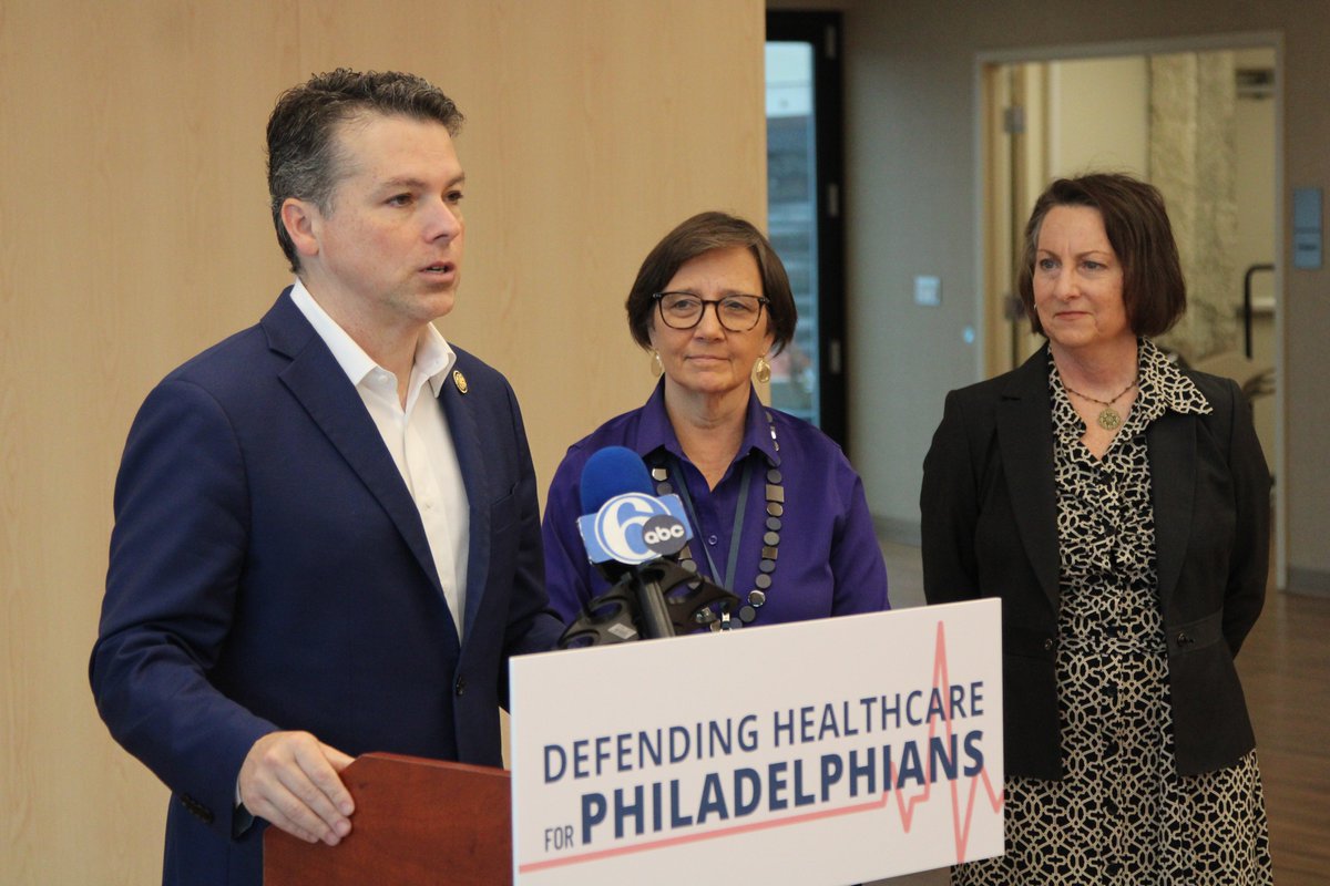 Yesterday <a href="/CHCSPhila/">Catholic Housing and Community Services</a> director Suzanne O’Grady Laurito joined <a href="/RepBrendanBoyle/">Congressman Brendan Boyle</a> to speak about the potential large budget cuts to Medicaid benefits. Without the support of Medicaid, many of our clients’ stability, independence, and dignity is at risk. 

(Photos: Sean Tobin)