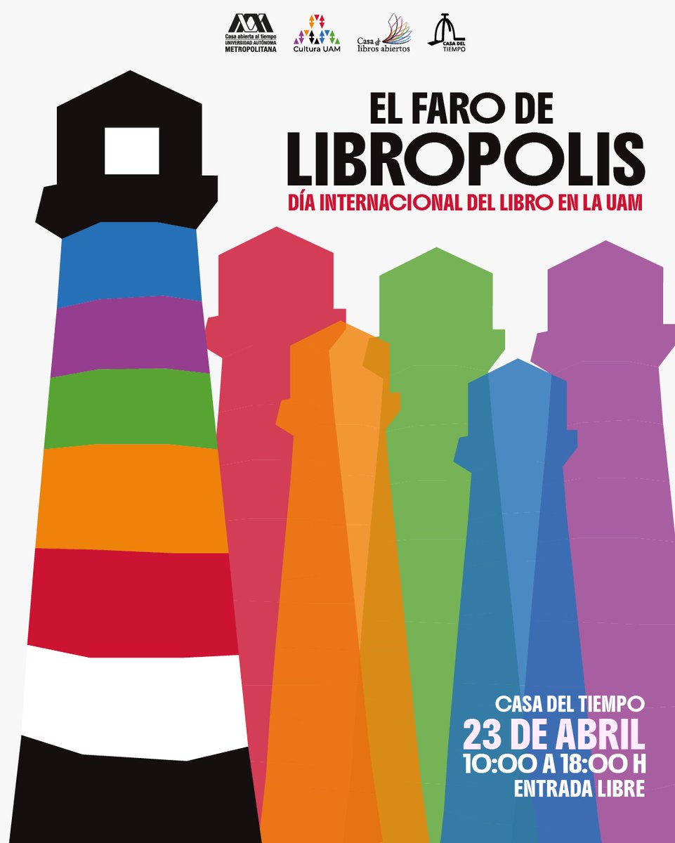 UAM (@lauammx) on Twitter photo 🚨 ¡YA VIENE EL FARO DE LIBROPOLIS!
En el marco del Día Internacional del Libro, el próximo 23 de abril en la Casa del Tiempo UAM, llevaremos a cabo una GRAN VENTA DE OPORTUNIDAD, rifas, presentaciones temáticas sobre <a href="/LibrosUAM/">Libros UAM</a> y actividades lúdicas.
.
🎫 ENTRADA LIBRE
⌚ 🚨 ¡YA VIENE EL FARO DE LIBROPOLIS!
En el marco del Día Internacional del Libro, el próximo 23 de abril en la Casa del Tiempo UAM, llevaremos a cabo una GRAN VENTA DE OPORTUNIDAD, rifas, presentaciones temáticas sobre <a href="/LibrosUAM/">Libros UAM</a> y actividades lúdicas.
.
🎫 ENTRADA LIBRE
⌚