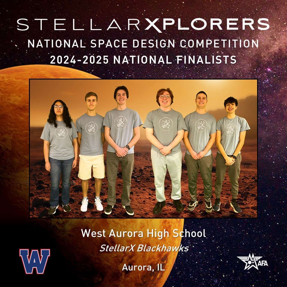 AFA StellarXplorers (@afa_stlx) on Twitter photo All the way from Aurora, IL, are the StellarX Blackhawks representing West Aurora High School. This marks the fourth trip to the National Finals competition from a West Aurora High School team.
#STLXFinals <a href="/WAactivities/">WestAuroraActivities</a> <a href="/sd129/">West Aurora School District 129</a> All the way from Aurora, IL, are the StellarX Blackhawks representing West Aurora High School. This marks the fourth trip to the National Finals competition from a West Aurora High School team.
#STLXFinals <a href="/WAactivities/">WestAuroraActivities</a> <a href="/sd129/">West Aurora School District 129</a>