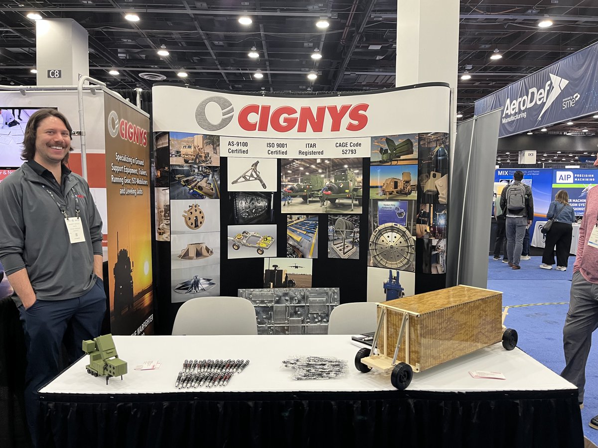 .<a href="/Cignys1/">Cignys</a> displays two models it designs and builds for military customers at #AeroDef #RAPIDTCT.