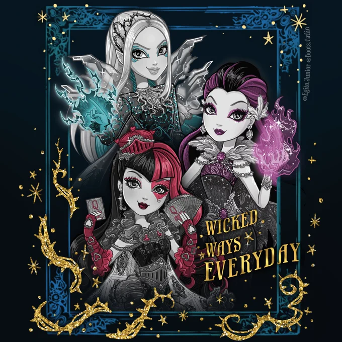 Ever After High Princessology General VillainyFanarts by me 